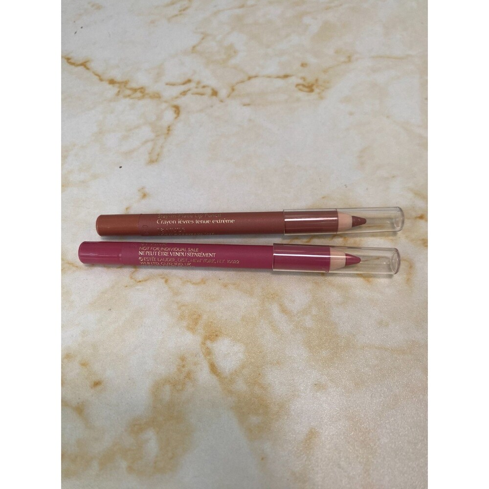 Estee Lauder Set of 2 Double Wear 24H Stay-in-place Mini Lip Liner Color Pink an